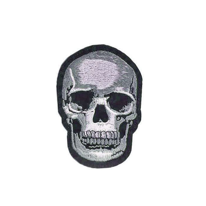 Zittop Skull Patch DIY Horror Applique Embroidered Sew Iron on Patch - Image 1